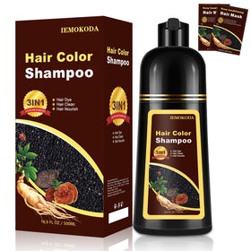 TYAYW bottle close-up with herbal color formula for gray hair