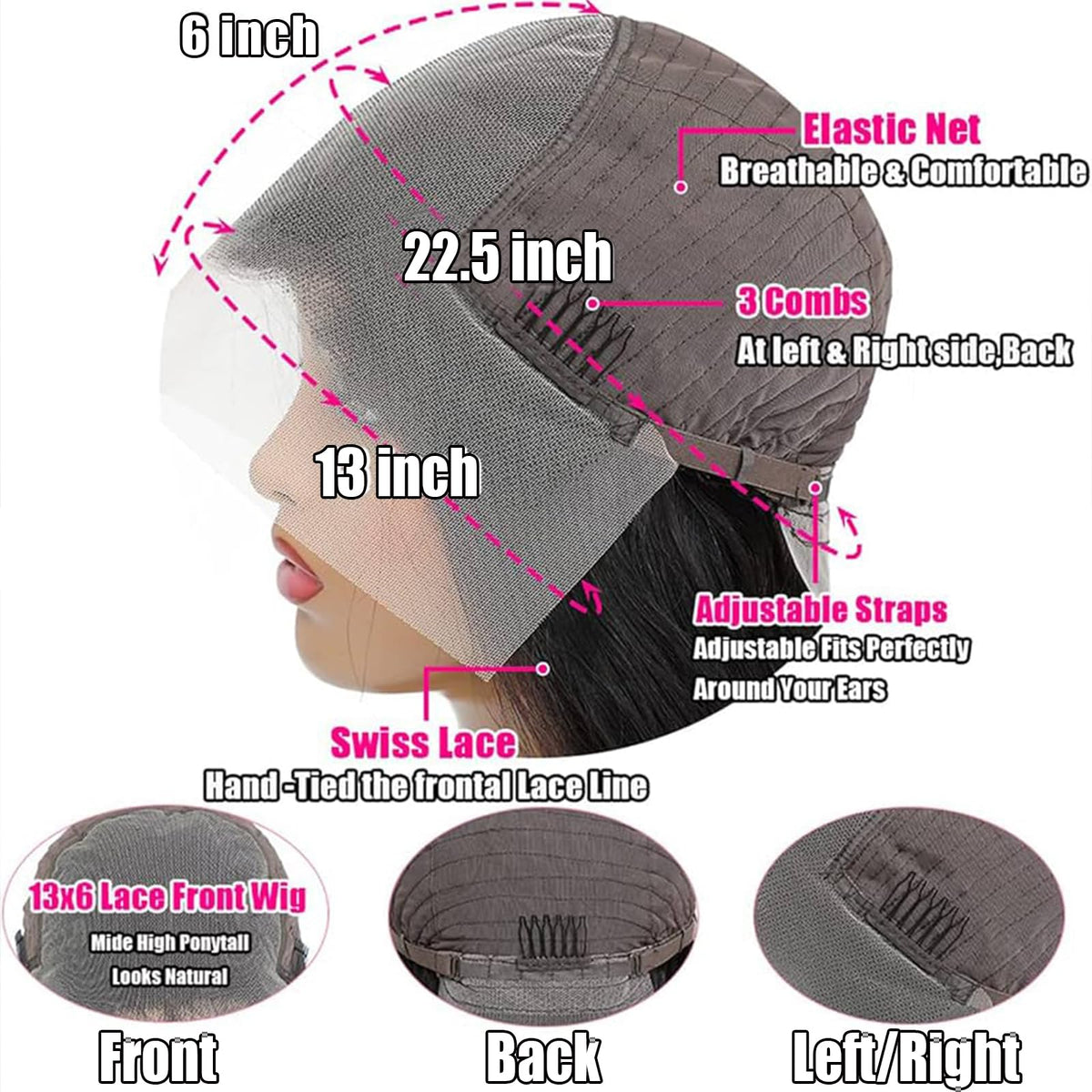 Tyiu pre-plucked baby-hair wig blends easily with natural hair.
