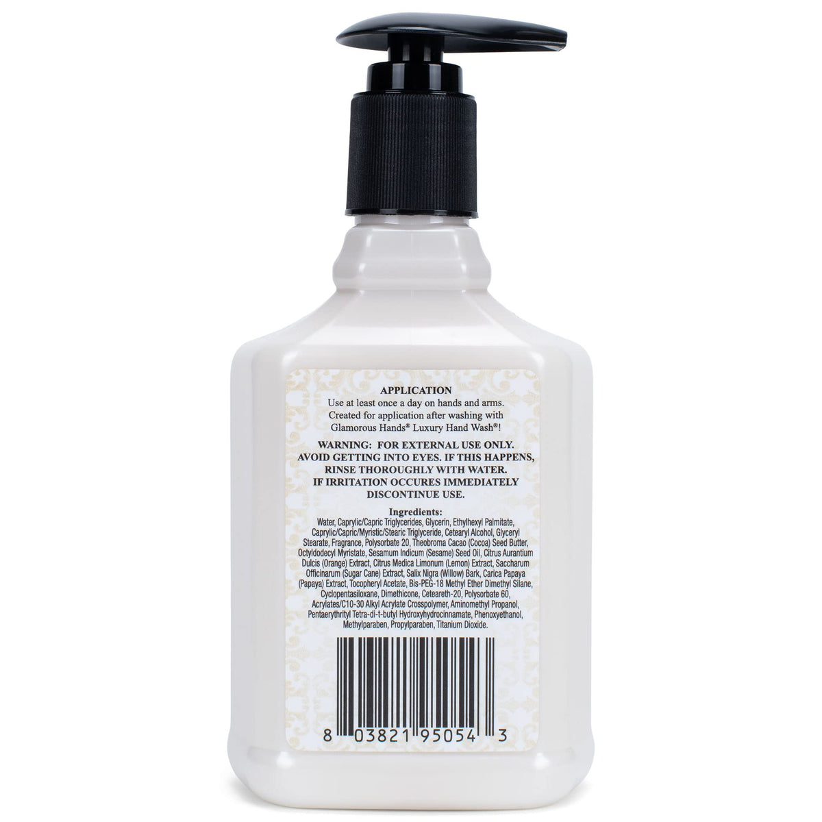 Close-up of High Maintenance Hand Lotion texture for smooth, non-greasy daily hydration.