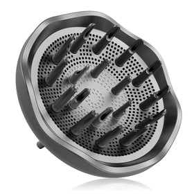 TYMO adjustable hair diffuser attached to AirHype for even curl definition.