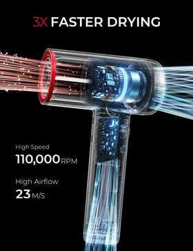 TYMO AirHype Lite demonstrates ThermaGlide technology for even heat distribution.