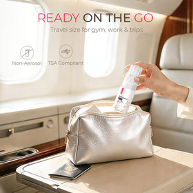 TYMO Dry Shampoo aerosol-free-formula emphasizes propellant-free spray.