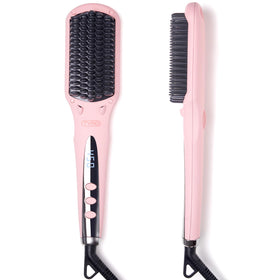 TYMO Ionic Hair Straightener Brush with fast heat-up for quick styling