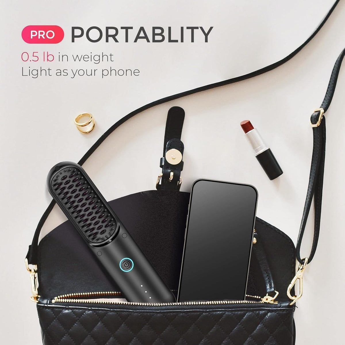 TYMO Porta Pro ionic technology promotes shine and smoothness