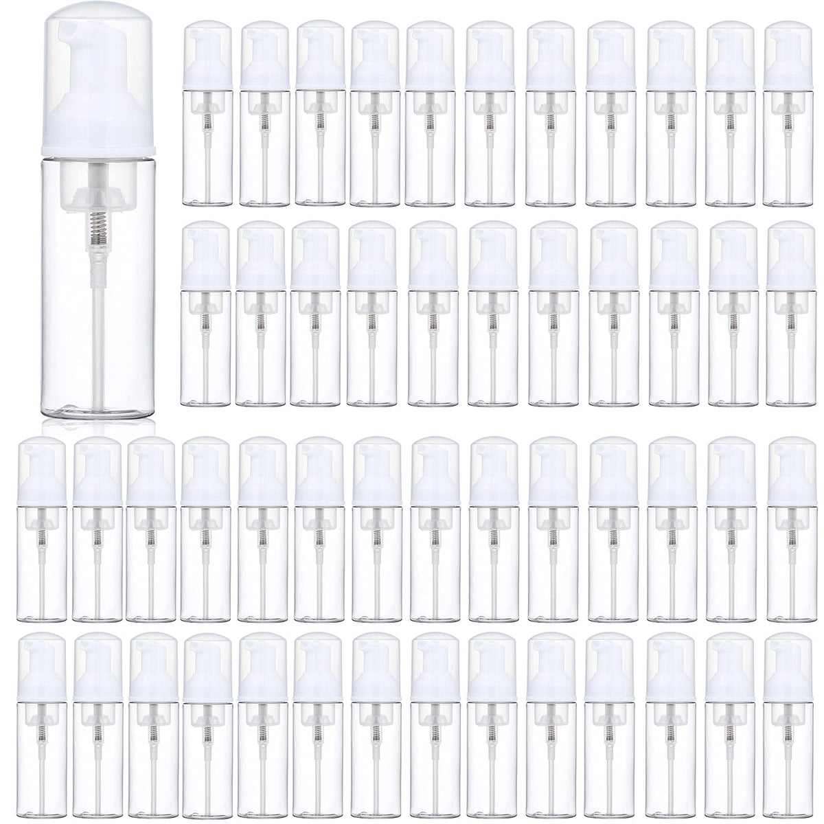 Tzirci 35-pack foam pump bottles for travel and organization.