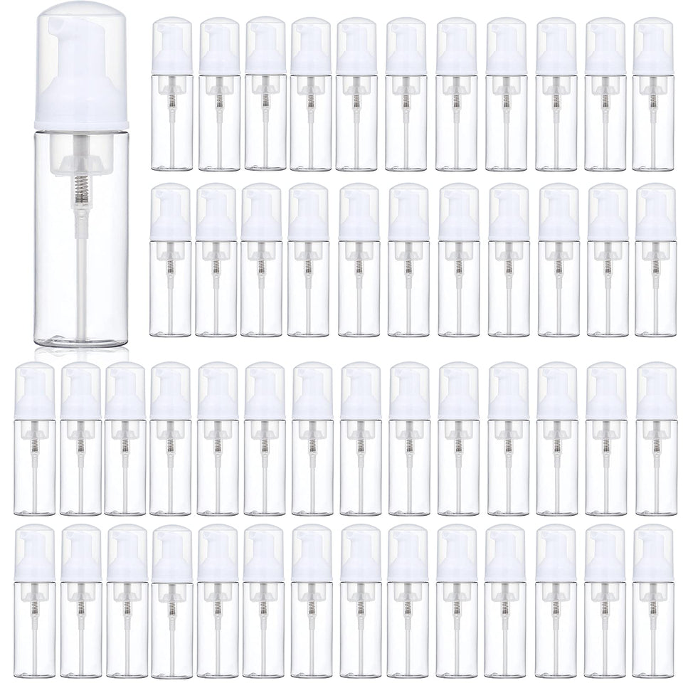 Tzirci 35-pack foam pump bottles for travel and organization.