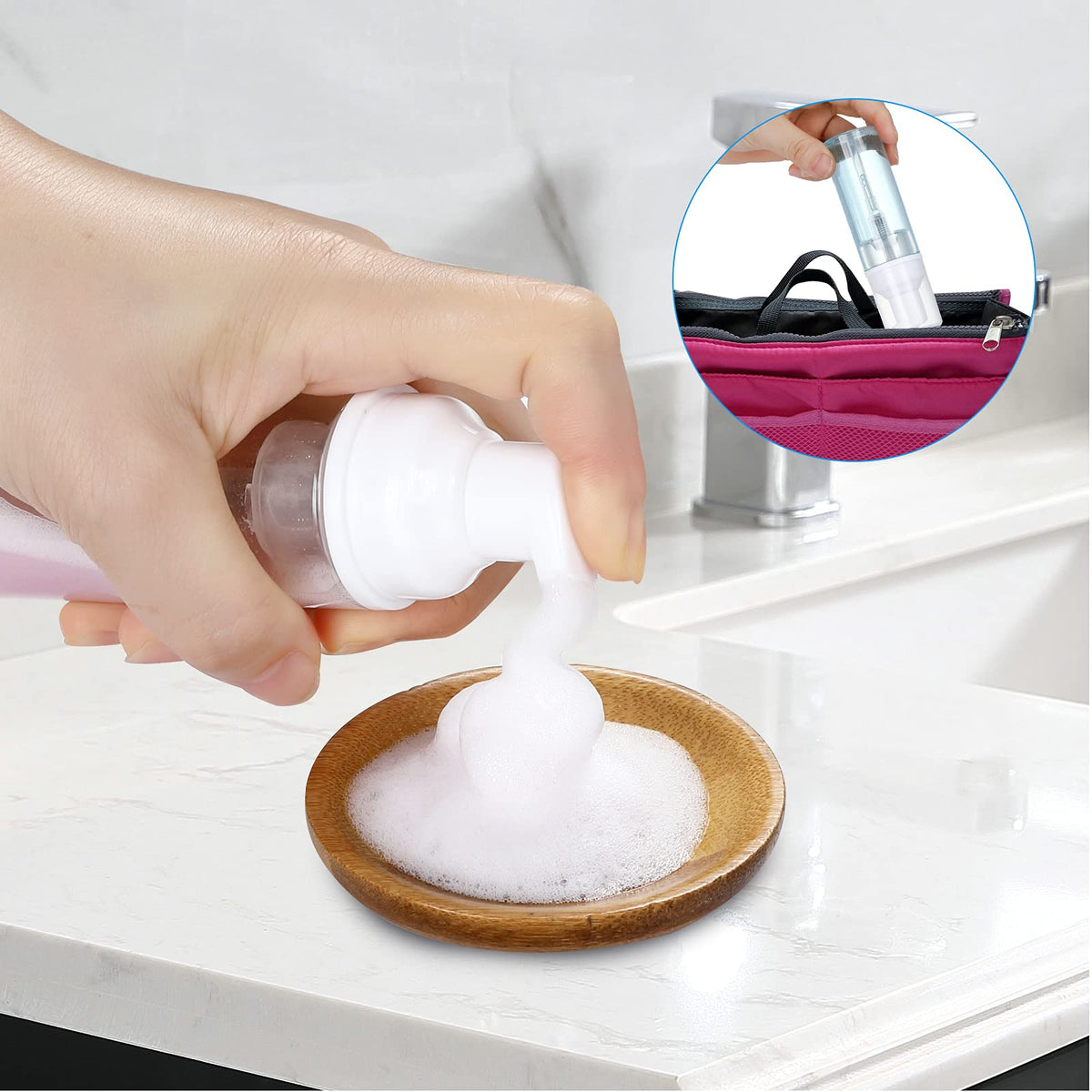 Tzirci clear bottles help you see contents at a glance and stay organized.
