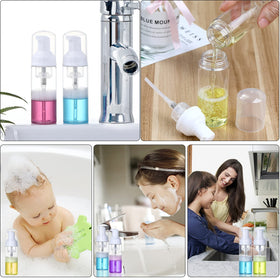 Tzirci travel kit bottles for on-the-go personal care and testing new formulas.