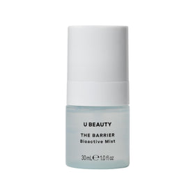 U Beauty Barrier Bioactive Face Mist bottle delivering dewy hydration for glow-ready skin