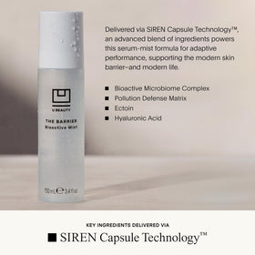 U Beauty Face mist applied close-up showing light, non-greasy hydration