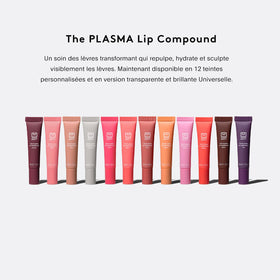U Beauty PLASMA Lip Compound applied for smooth, hydrated lips.