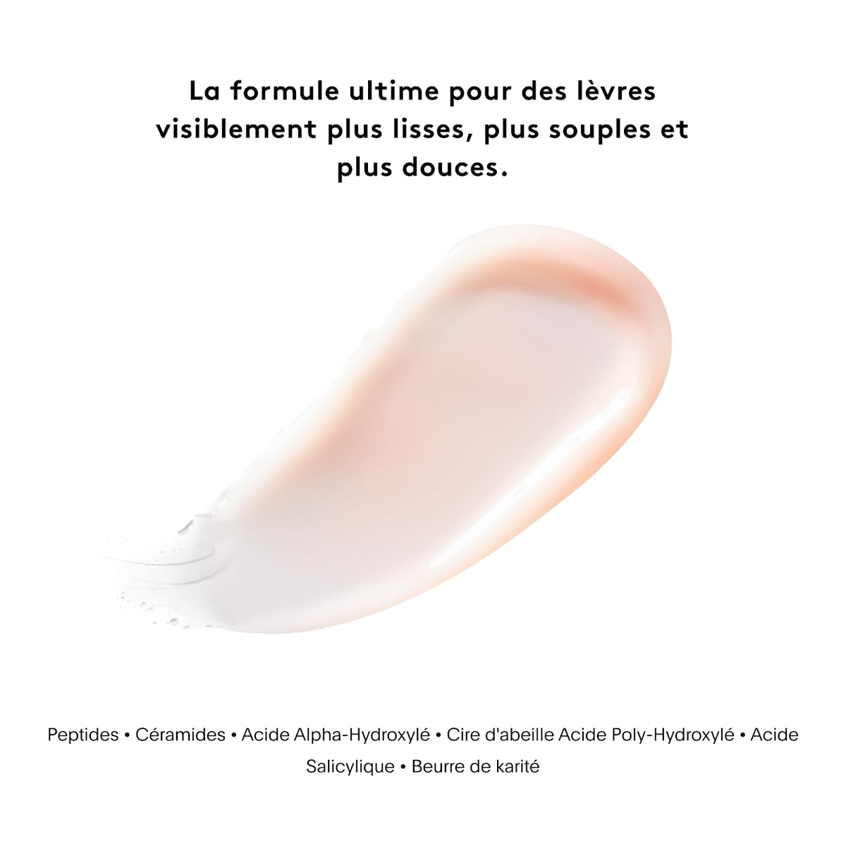Hydration tech image shows Hyaluronic Acid and spheres effect.