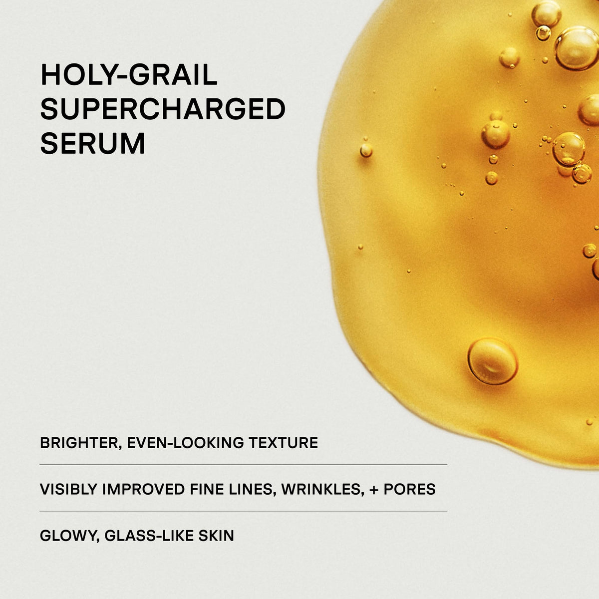 U Beauty Resurfacing Compound Serum texture close-up highlighting silky hydration.