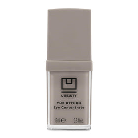 U Beauty The RETURN Eye Concentrate packaging showcases premium skincare for daily eye care.