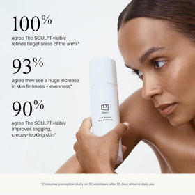 U Beauty SCULPT Arm Compound being applied to the arm for firmer appearance.