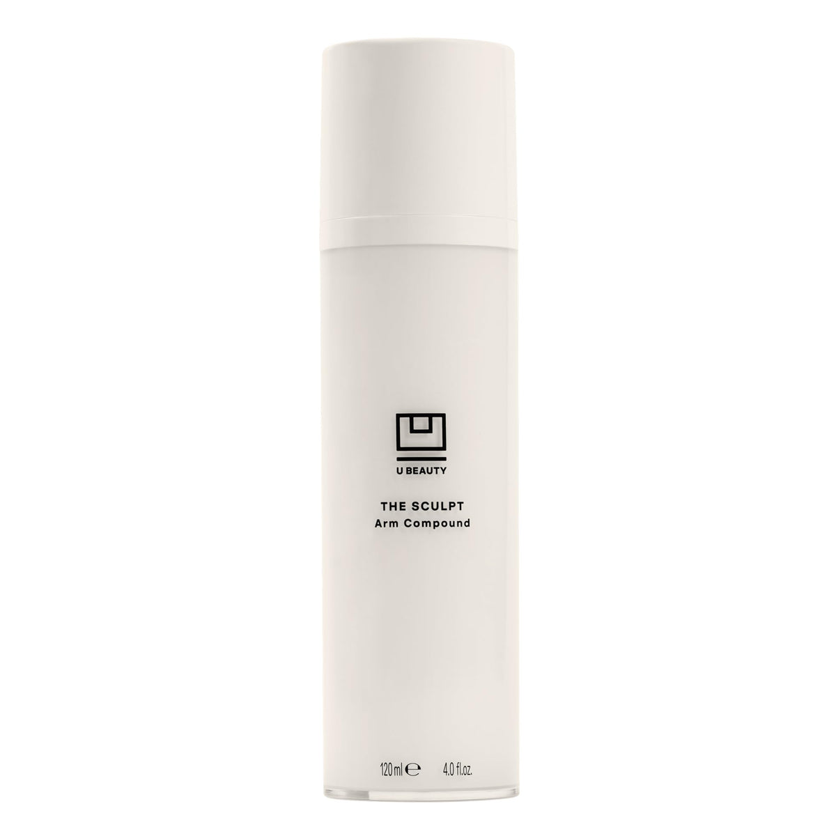 U Beauty SCULPT Arm Compound bottle close-up for premium firming routine.