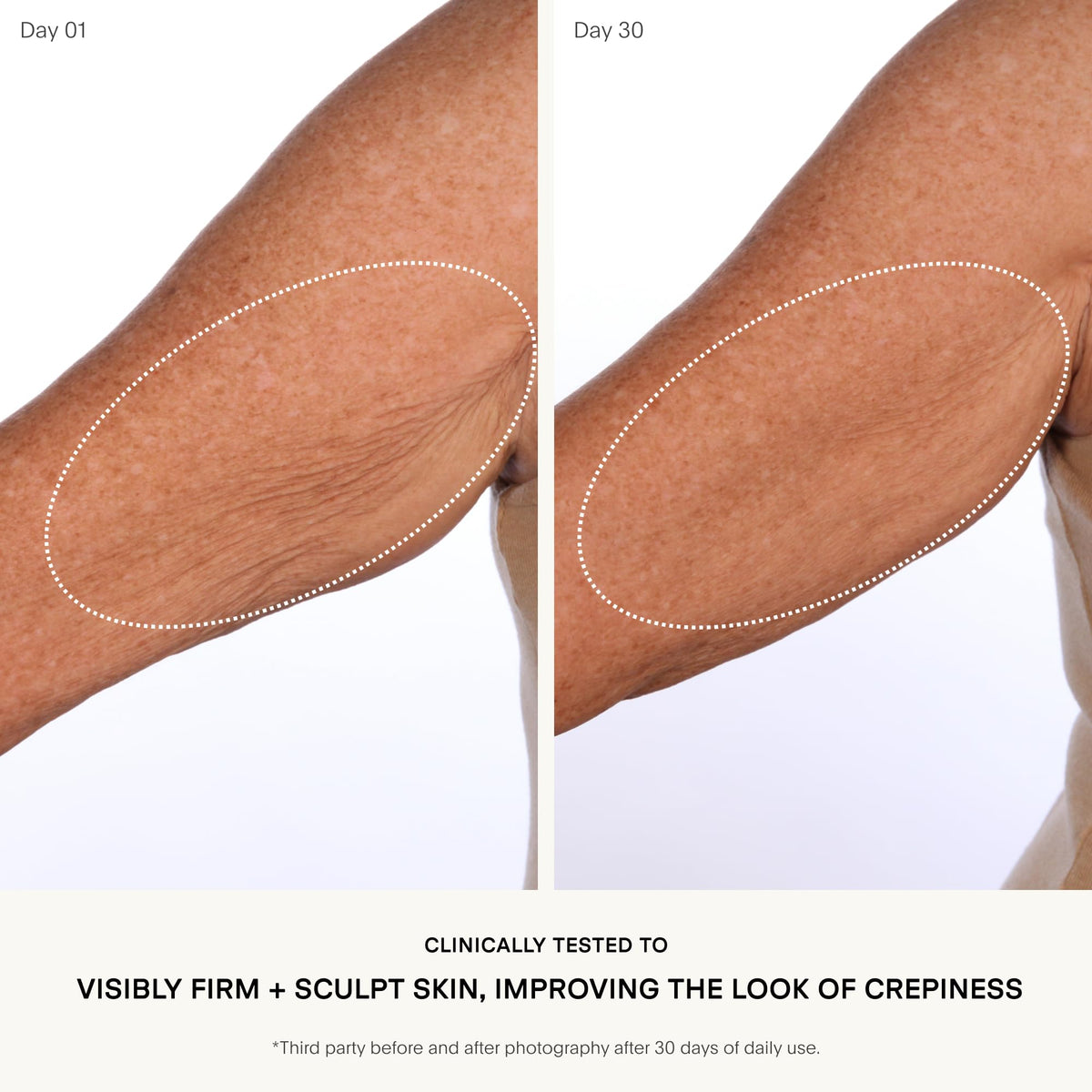 U Beauty SCULPT Arm Compound pump dispense shown for easy daily use.