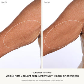 U Beauty SCULPT Arm Compound pump dispense shown for easy daily use.