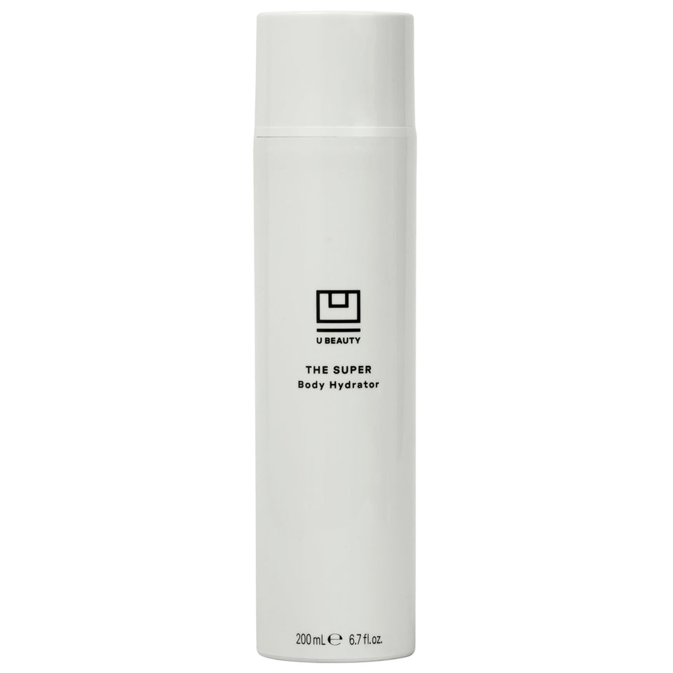 U Beauty The SUPER Body Hydrator bottle delivering deep hydration.