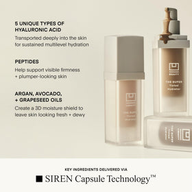 U Beauty Super Tinted Hydrator packaging emphasizes shade 5 color accuracy