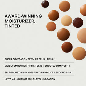 U Beauty Super Tinted Hydrator swirl application shows seamless color blend