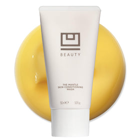 U Beauty The MANTLE bottle front highlighting a hydrating cleanser for daily use