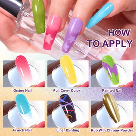 U-Shinein chrome powder adds mirror shine to nails