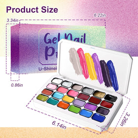 U-Shinein DIY nail art ideas with gradients and chrome