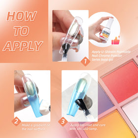 U-Shinein grabbing pen tool for precise pigment handling during DIY nails