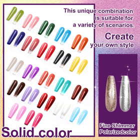 U-Shinein gradient gel bottles ready for ombre designs.