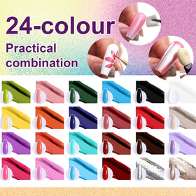 U-Shinein 100 nail sponge blocks for even blending.