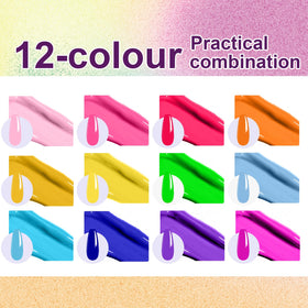 U-Shinein ombre gel kit contents demonstrate versatile pigments for seamless gradients.