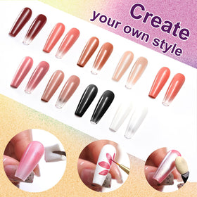 U-Shinein pearlescent gels close-up with rich sheen