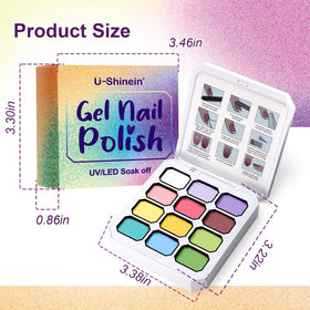 Protective sticker on U-Shinein bottle helps keep gel fresh.