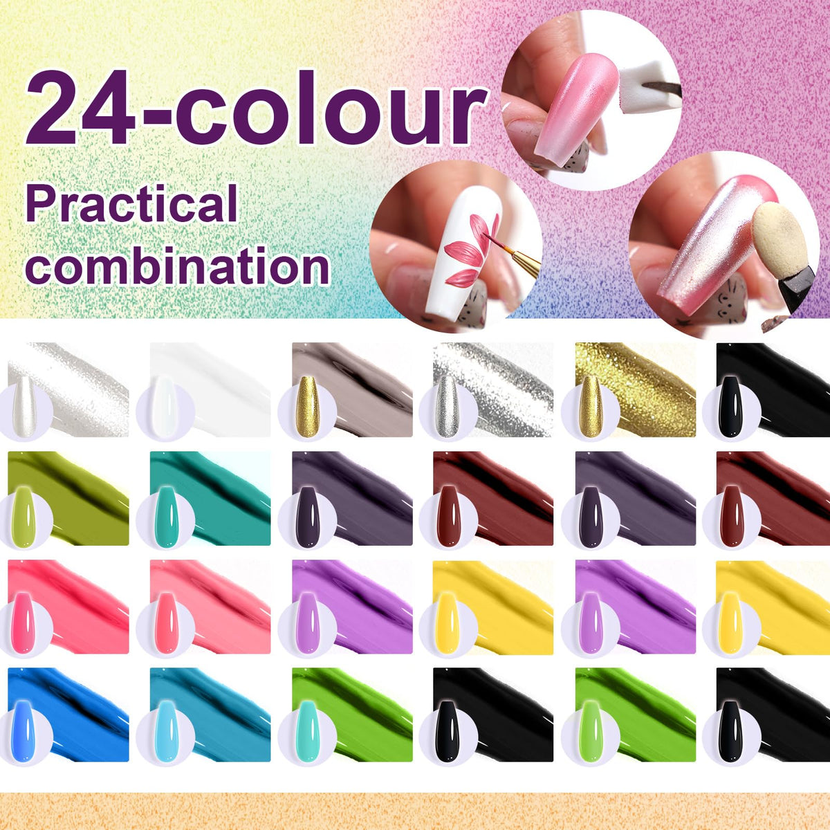 U-Shinein silk-smooth nail gel applies with ease