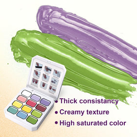 Silky-smooth texture enables natural gradient application on nails.
