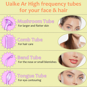 Uaike wand with tongue tube for precise application on delicate areas