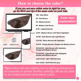 Uaismewow color-adjustment tips help you dye to match shade.