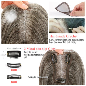 Uaismewow Remy human hair blends naturally and can be styled.