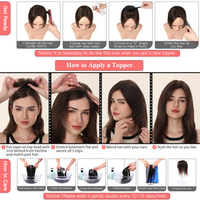 Uaismewow thinning-hair topper enhances volume with natural movement.