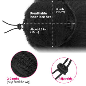 UAmy Hair easy application drawstring feature enables quick wear without professional help.