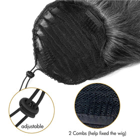 UAmy Hair drawstring pony is lightweight and comfortable for all-day wear