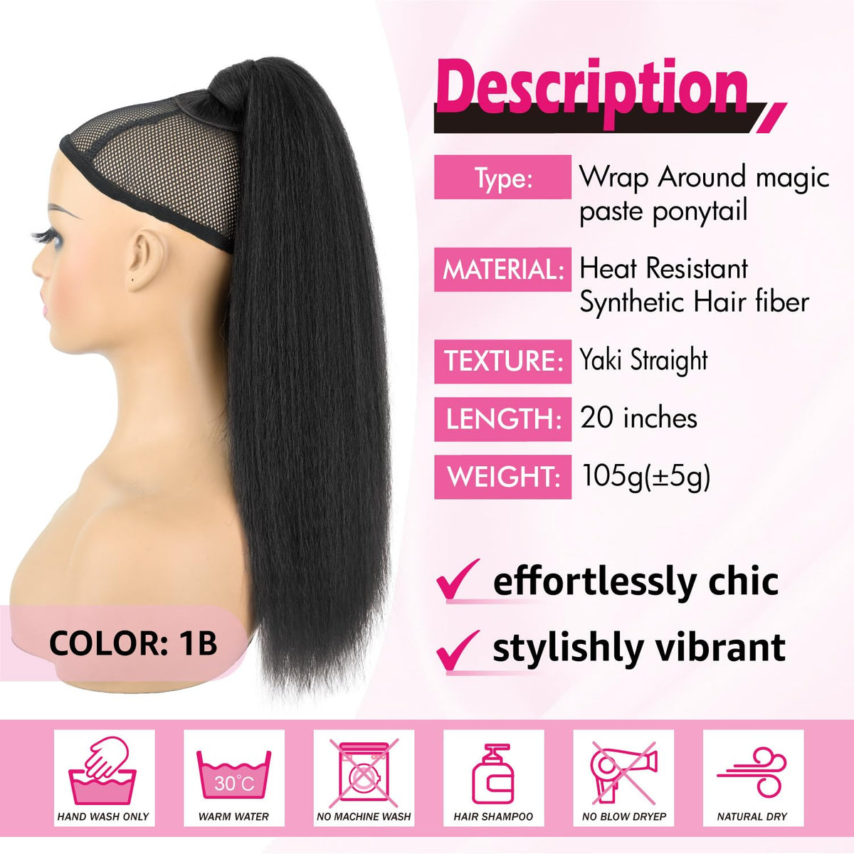 UAmy hair Magic paste attachment for firm, comfortable hold.