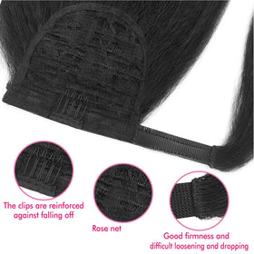UAmy hair Natural black 1B color blends with dark tones.