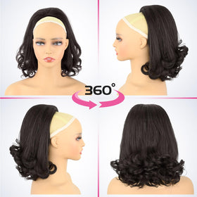 UAmy Hair secure install shows quick drawstring attachment