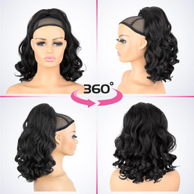 UAmy Hair yaki straight drawstring ponytail offers sleek daily versatility.