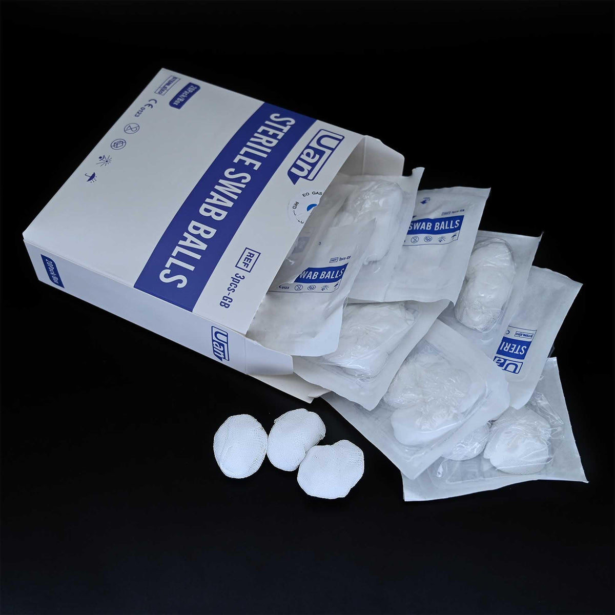 UAN three balls per pack packaging supports hygienic use