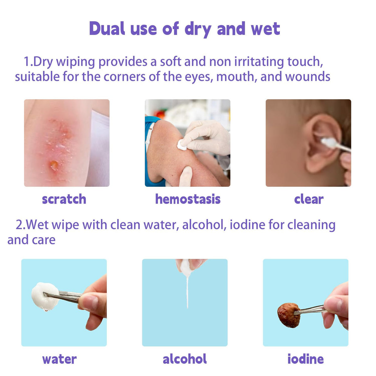 UAN sterile gauze dressings suitable for routine wound care