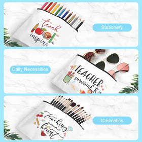 UAREHIBY canvas cosmetic bag style 4, ideal gift for teachers.