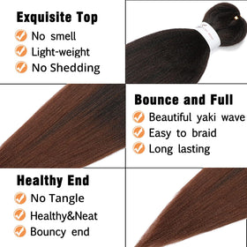Ubeleco Ombre Braiding Hair 30in comfortable, lightweight for all-day wear